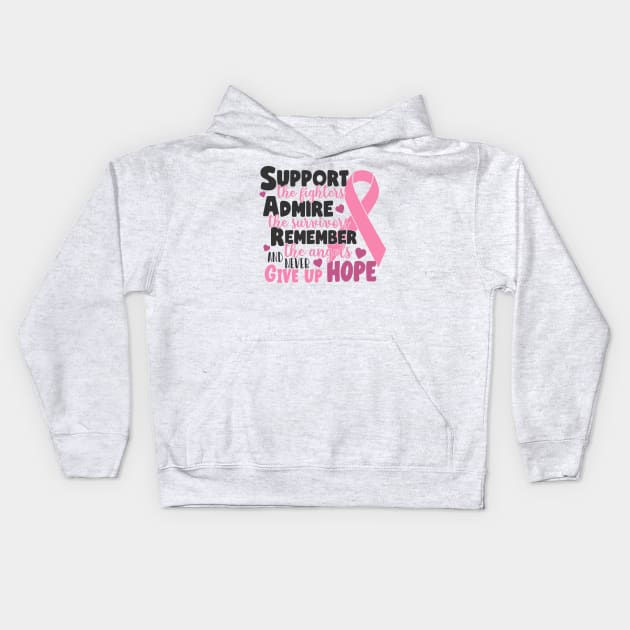 breast cancer Kids Hoodie by CrankyTees